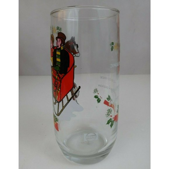 Vintage 1984 Pepsi Christmas Collection "Jingle Bells"  Drinking Glass - Picture 5 of 7